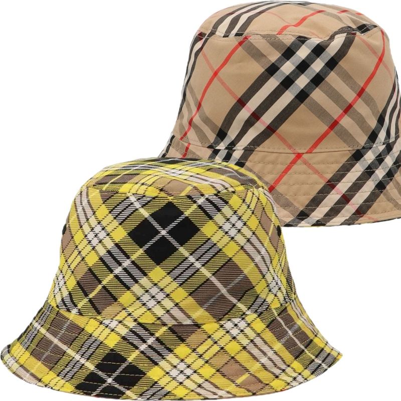Burberry Giant Check Reversible Bucket Hat Archive Beige 8036994