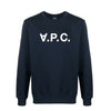 APC ベルベットロゴスウェットシャツ ネイビー H27378 IAK 50334969 [P]