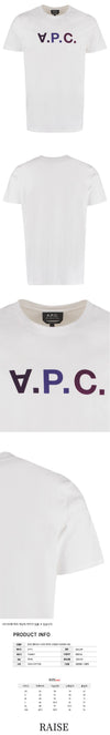 APC Velvet Logo T-shirt White H26098 HAA 50334994 [P]