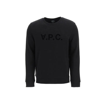 APC 23SS VPC ベルベット ロゴ マンツーマン ブラック H27378 LZZ 50334949