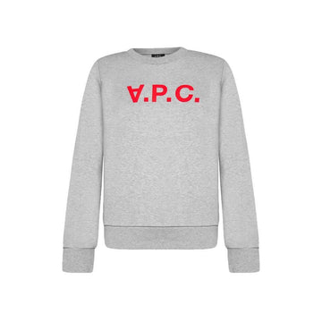 APC 23SS VPC Velvet Logo Sweatshirt Grau COECQ F27750 PLA 50334876