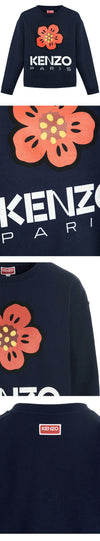 KENZO Blumenlogo Sweatshirt Navy 2SW036 4ME 77 50503782 [P]