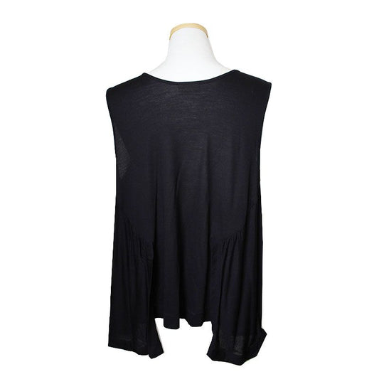 DRIES VAN NOTEN ドリス ヴァン ノッテン ブラック ノースリーブ トップス 44, 55 50663412