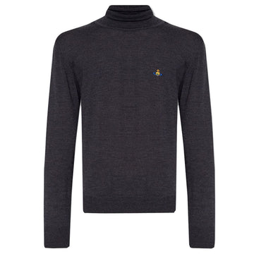 Vivienne Westwood Logo Knit Wool High Neck Sweater 2701000F Y0006 P411 50678724