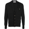 Vivienne Westwood ORB Logo V-Neck Cardigan Black Y0003 N402 27010007 50678718 [P]