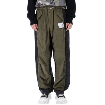 Maison Mihara Yasuhiro MiHaraYasuhHiro Logo Patch Two-Tone Cargo Pants A10PT041 BLACK 50722304
