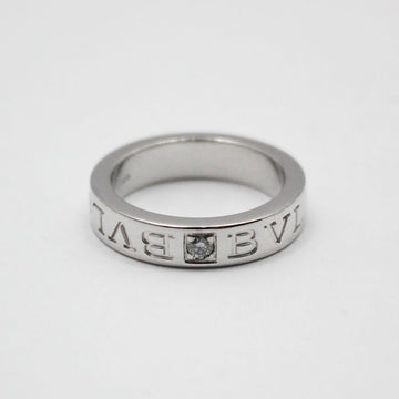 Bulgari White Gold New Bibi 1P Diamond BB Ring Size 7 50750542