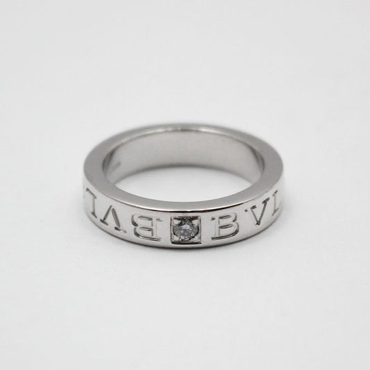 Bulgari White Gold New Bibi 1P Diamond BB Ring Size 7 50750542
