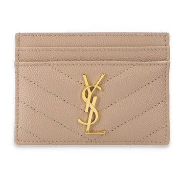 SAINT LAURENT Kartenetui aus matelassé mit goldenem Finish BOW01 2721 50805995