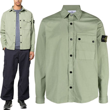 STONE ISLAND パッチロゴカラーシャツ781511610 V0055 50807604