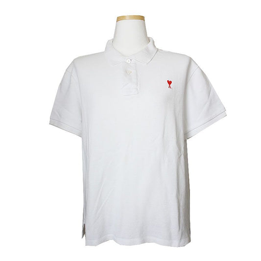 AMI White Pique T-Shirt 55 51226729