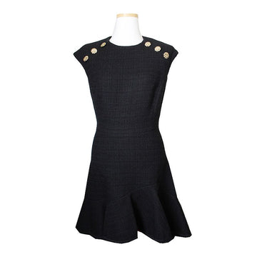 SANDRO Schwarzes Tweed-Kleid 44, 55 51227097