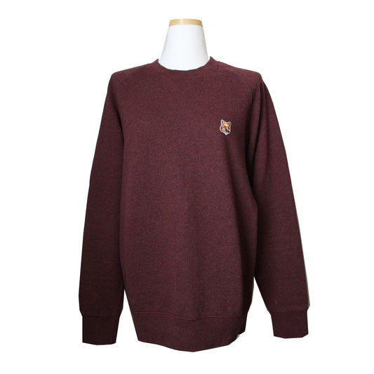 Maison Kitsune Maison Kitsuné Mélange Purple Fleece Unisex Sweatshirt 66 51228564