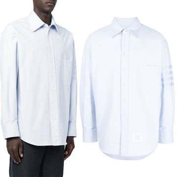 THOM BROWNE 23SS Diagonal Armband Baumwollhemd 480 51249217