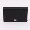 Gucci GG Marmont Gold-tone Black WOC Crossbody Bag 497985 51256856 [P]