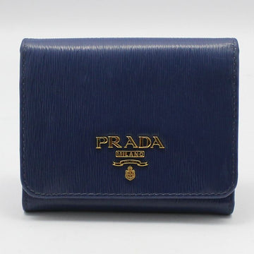 Prada 1MH176 Navy Vitello Move Three-Fold Wallet 51260247