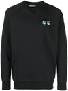 Maison Kitsune Double Fox Sweatshirt / Black (KM00303KM0001) 51401155 [P]