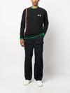 Maison Kitsune Double Fox Sweatshirt / Black (KM00303KM0001) 51401155 [P]