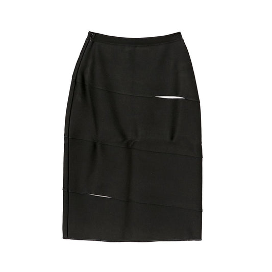 DIOR 36サイズ ブラックパネルスカート 51345535