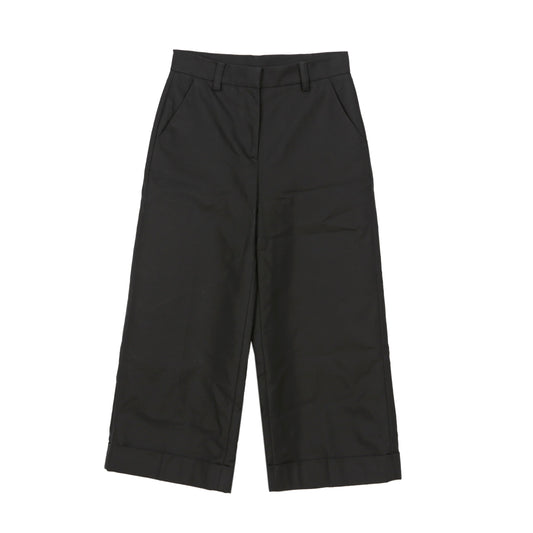 MONCLER Schwarze Baumwolle weite Cropped-Hose 38 51346912