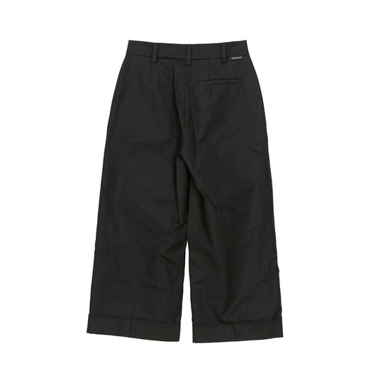 MONCLER Schwarze Baumwolle weite Cropped-Hose 38 51346912
