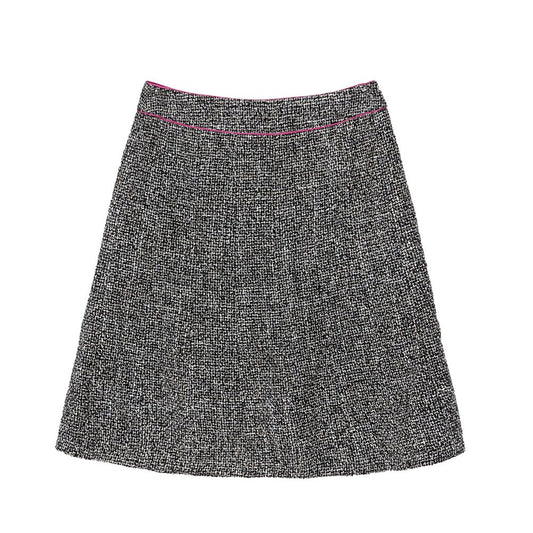CHANEL ブラックマルチカラーツイードスカート 40 51502176