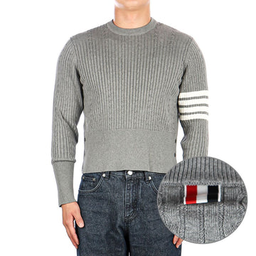THOM BROWNE (MKA460A Y3014 055) Herren schräger Armreifen Strick 52174010