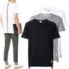 THOM BROWNE Rundhals-T-Shirt mit drei Streifen Grau MJS056A 52175308 [P]