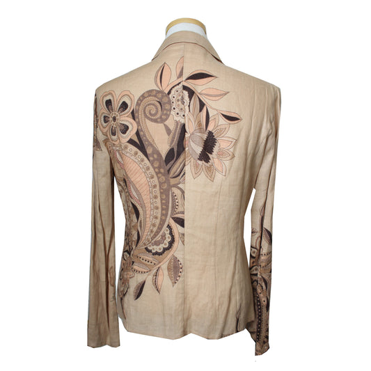 VALENTINO Linenjacke in Sandbeige 44 52176424