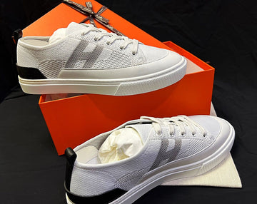 Hermes Deep Sneakers White Mesh Women 52933996