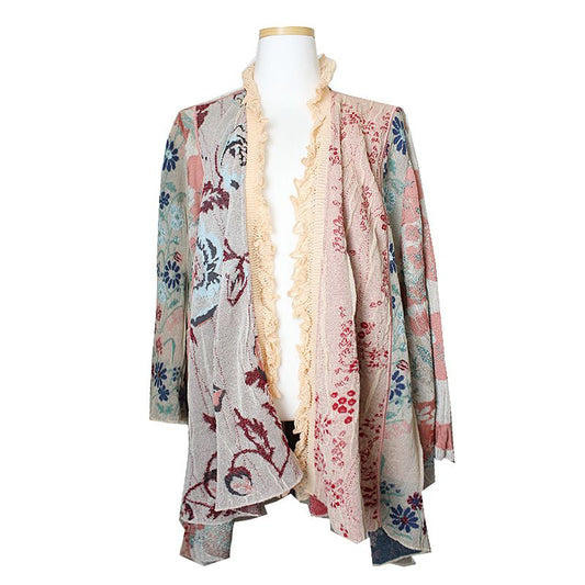 Kenzo Shoreline Beige Lace Cardigan 55 77 52309672