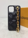 LOUIS VUITTON ブラックモノグラムバンパークーサンアイフォンケース 12/12PRO 52407576 [P]
