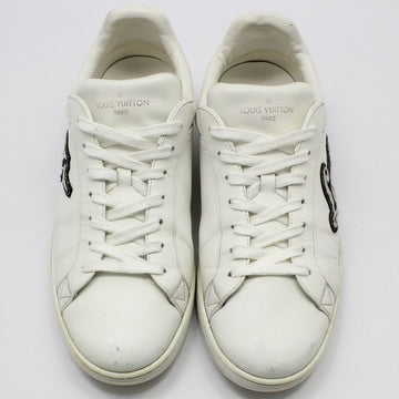 Louis Vuitton White Luxembourg Embroidered Sneakers 7 1A3MUE 52544580