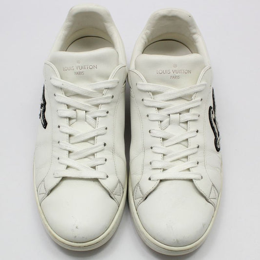 LOUIS VUITTON 1A3MUE weiße Luxemburg Stickerei Sneakers 7 52544580