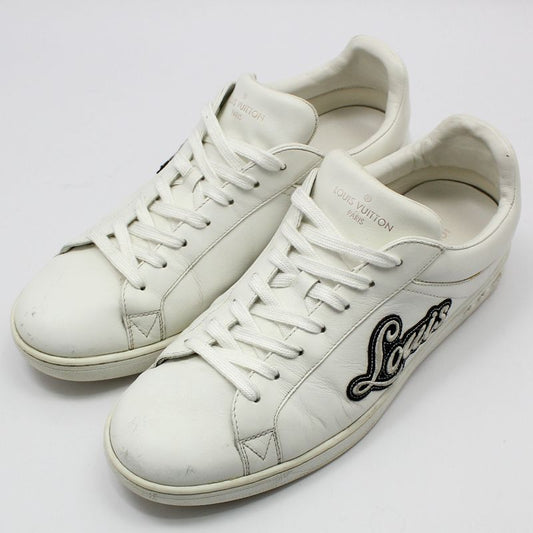 LOUIS VUITTON 1A3MUE weiße Luxemburg Stickerei Sneakers 7 52544580