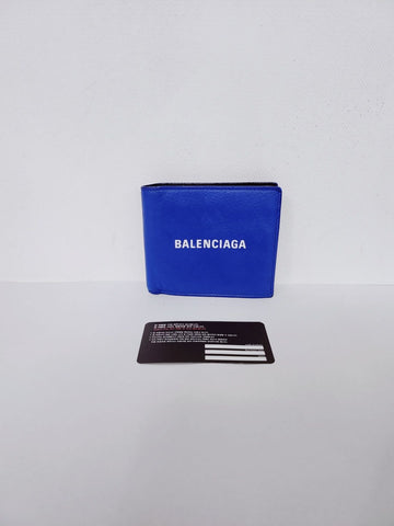 Balenciaga Blue Logo Men's Wallet 52634335
