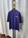 BALENCIAGA Blau Welle Logo T-Shirt kurzarm S/105 52634648 [P]