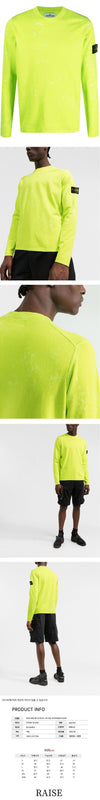 STONE ISLAND Stein Wappen Tie-Dye Strick Lime V0031 7615555D9 52683327 [P]