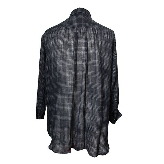 ARMANI アルマーニ コレジオーニ ブラック チェック メンズ シャツ 110 52741480