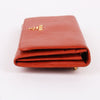 Prada Saffiano Gold-Plated Orange Women's Long Wallet 52779659 [P]