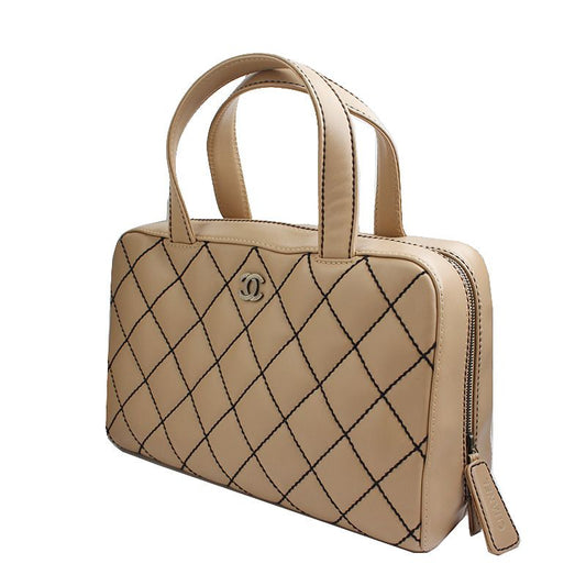 CHANEL Beige Lambskin Stitched Tote Bag 6th Generation 52782736
