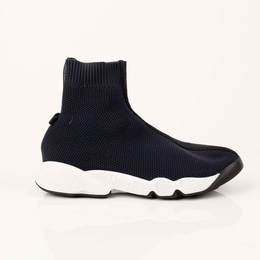 Dior 34 Size Navy Technical Knit High-Top Sock Sneakers 52742285
