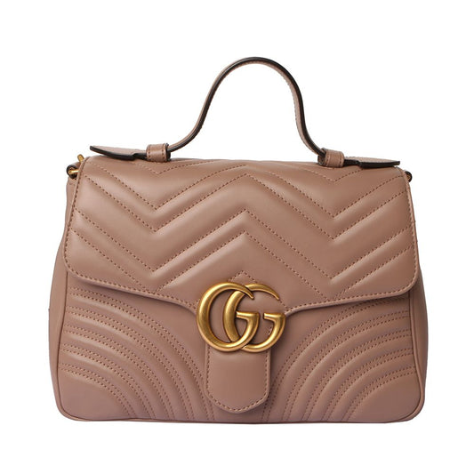 GUCCI 498110 GG マーモント マトラッセ トップハンドル ショルダーバッグ 30631 52996373