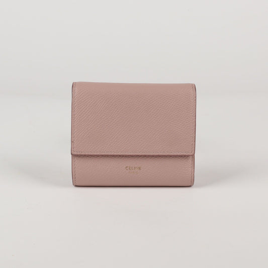 CELINE Klein Rosa Leder Dreifach Geldbörse 10B573BEL 52909401