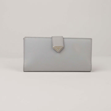 Prada Saffiano Leather Long Wallet in Sky Blue 1MV025 53013709