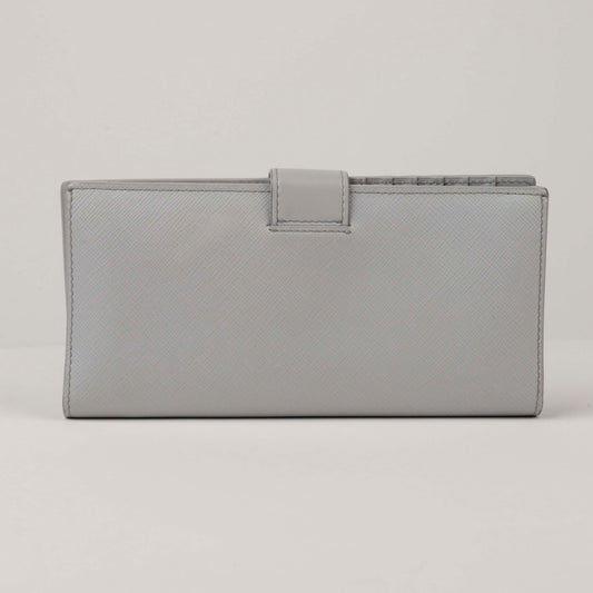 Prada Saffiano Leather Long Wallet in Sky Blue 1MV025 53013709