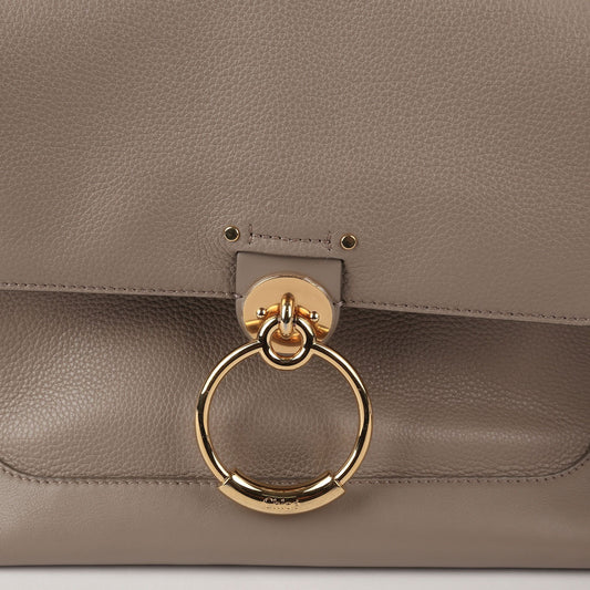 CHLOE CHC20AS142 スモール グレー レザー テス デイ トート バッグ 兼 ショルダーバッグ 52398344