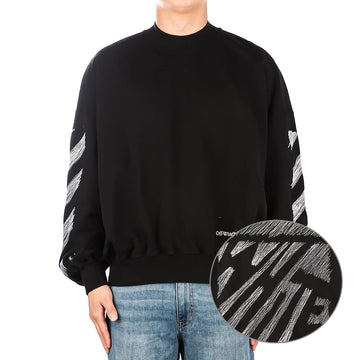 OFF WHITE SCRIBBLE DIAG メンズ トレーナー OMBA067S23FLE004 1001 53181654