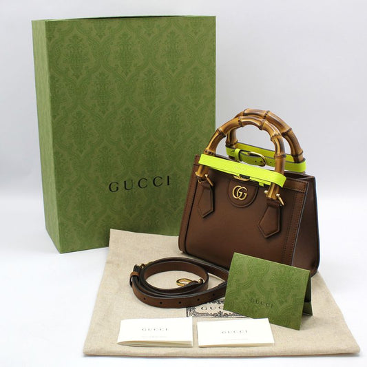 GUCCI 655661 GG マーモント バンブー ダイアナ ミニ ショルダーバッグ 53221924