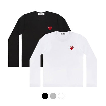 Comme Des Garcons T-shirt Red Black One Point Long Sleeve Men's 53223075